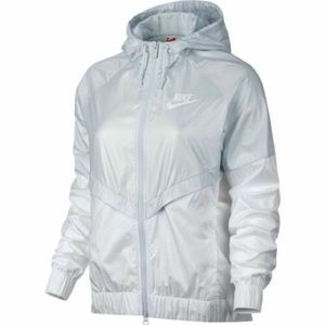 Nike Windrunner Full Zip Windbreaker Pure Platinum/White